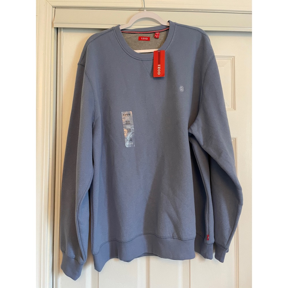 Izod NWT Blue Sueded Fleece XXL 2XL Big and Tall
